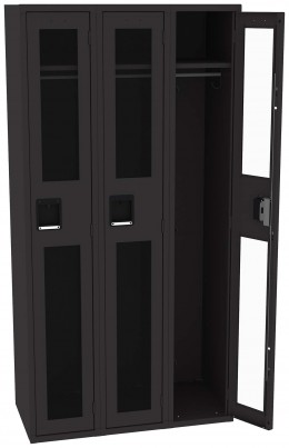 Triple See-Through Lockers