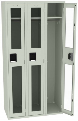 Triple See-Through Lockers