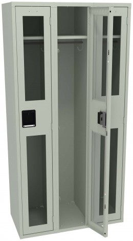 Triple See-Through Lockers