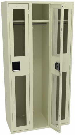 Triple See-Through Lockers