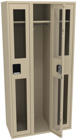 Triple See-Through Lockers