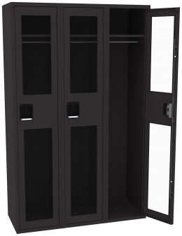 Triple See-Through Lockers