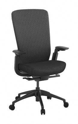 Mesh Back Task Chair with Red Seat Cover