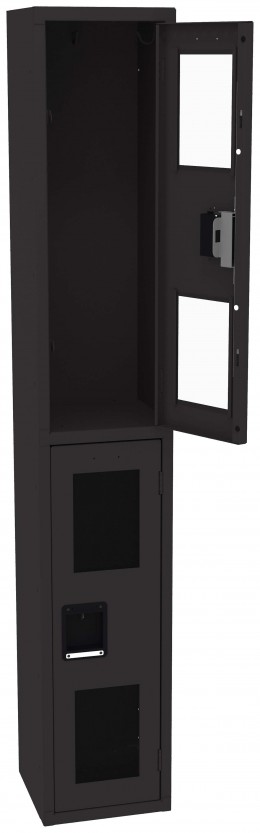 Dual-Tier Clear Lockers