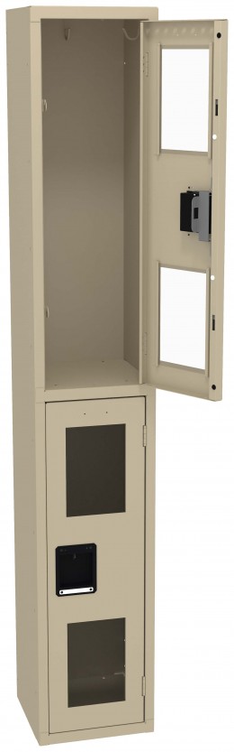 Dual-Tier Clear Lockers