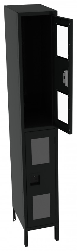 Dual-Tier Clear Lockers with Legs