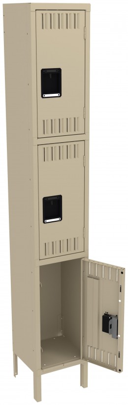 Triple Stack Lockers with Legs