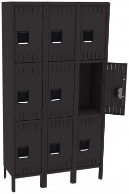 Triple Column Lockers with Legs