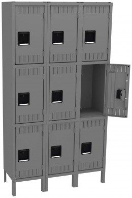 Triple Column Lockers with Legs