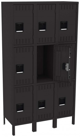 Triple Column Lockers with Legs