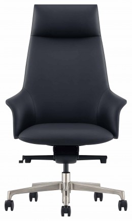 Flared Leather Highback Executive Chair