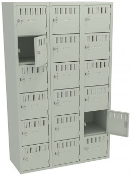 Eighteen Box Lockers 