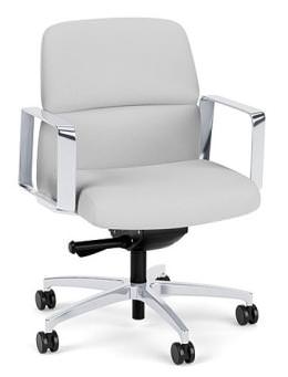 Leather Mid Back Conference Room Chair