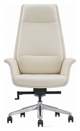 Flared Leather Highback Office Chair 