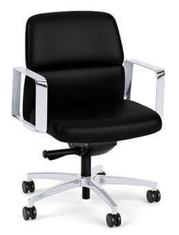 Leather Mid Back Conference Room Chair - Vero Series