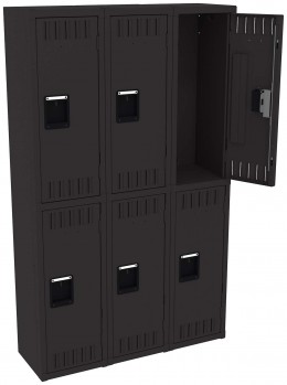 Three Double-Tier Lockers