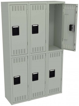 Three Double-Tier Lockers