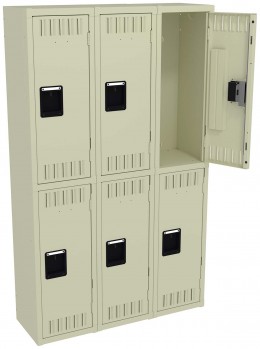 Three Double-Tier Lockers