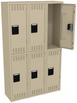 Three Double-Tier Lockers
