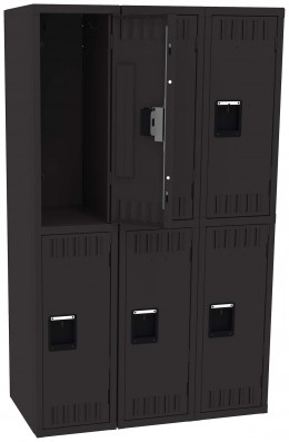 Three Double-Tier Lockers