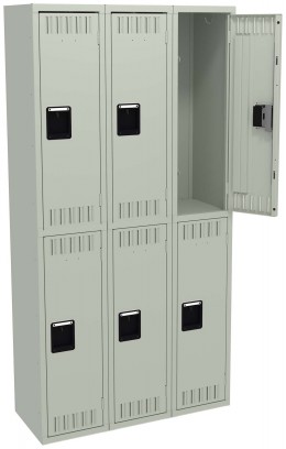 Three Double-Tier Lockers