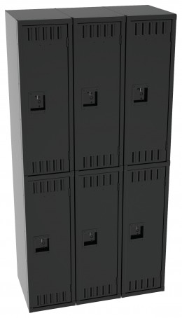 Three Double-Tier Lockers