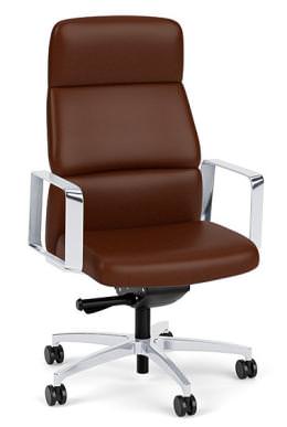 Leather High Back Conference Room Chair
