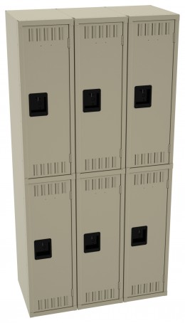 Three Double-Tier Lockers