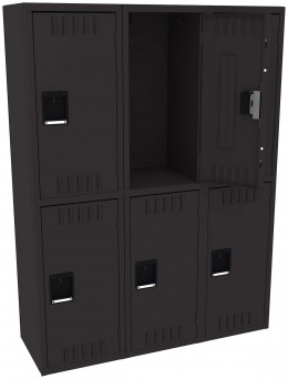 Three Double-Tier Lockers