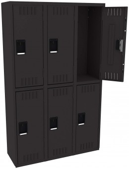Three Double-Tier Lockers