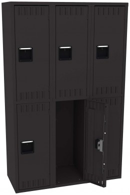 Three Double-Tier Lockers