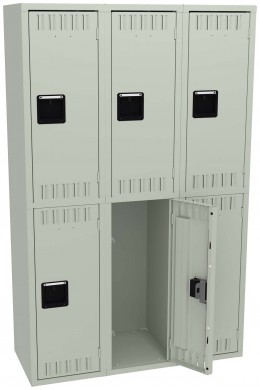 Three Double-Tier Lockers