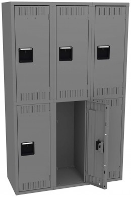 Three Double-Tier Lockers