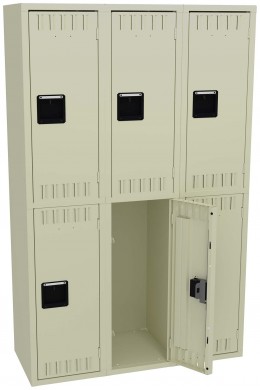 Three Double-Tier Lockers