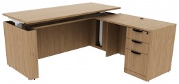8 Person Height Adjustable Workstation with Power