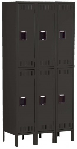 Three Double-Tier Lockers with Legs