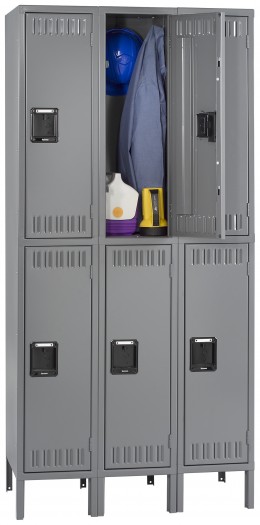 Three Double-Tier Lockers with Legs
