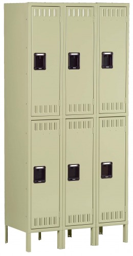 Three Double-Tier Lockers with Legs