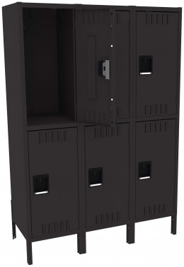 Three Double-Tier Lockers with Legs