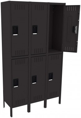 Three Double-Tier Lockers with Legs