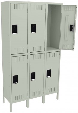 Three Double-Tier Lockers with Legs