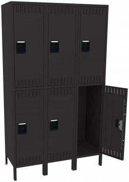 Three Double-Tier Lockers with Legs