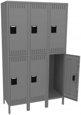 Three Double-Tier Lockers with Legs