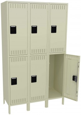 Three Double-Tier Lockers with Legs