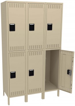 Three Double-Tier Lockers with Legs
