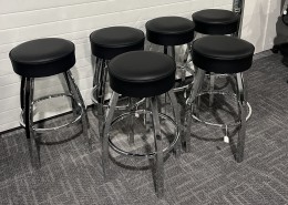 Bar Stools with Cushioned Seats