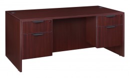 U Shape Peninsula Desk with Full Modesty Panel and Hutch