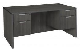 Rectangular Desk with Drawers