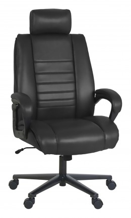 Flared Leather Highback Office Chair 
