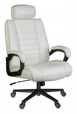 Flared Leather Highback Office Chair 